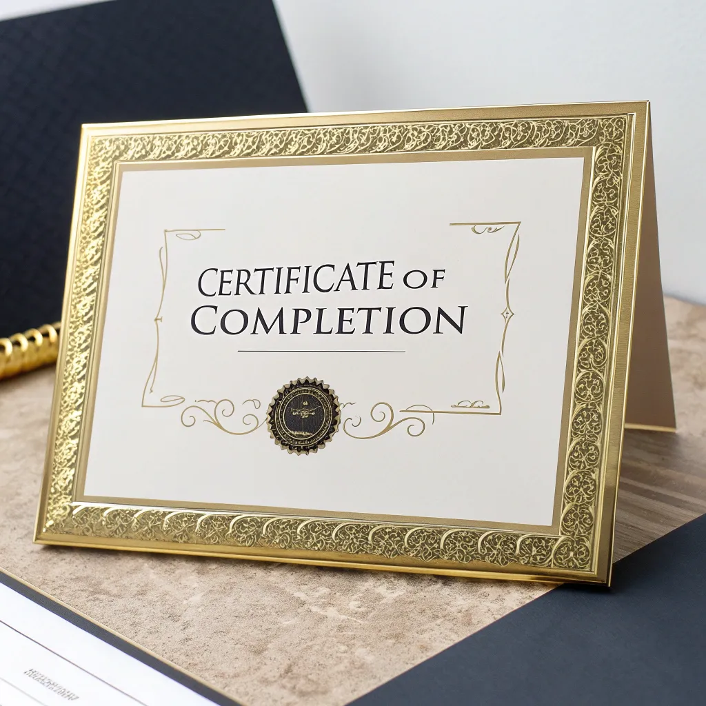 Certificate of Completion